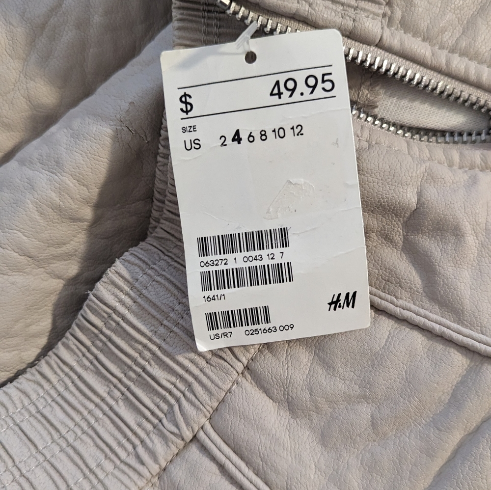 Women's leather like mini skirt side zip up